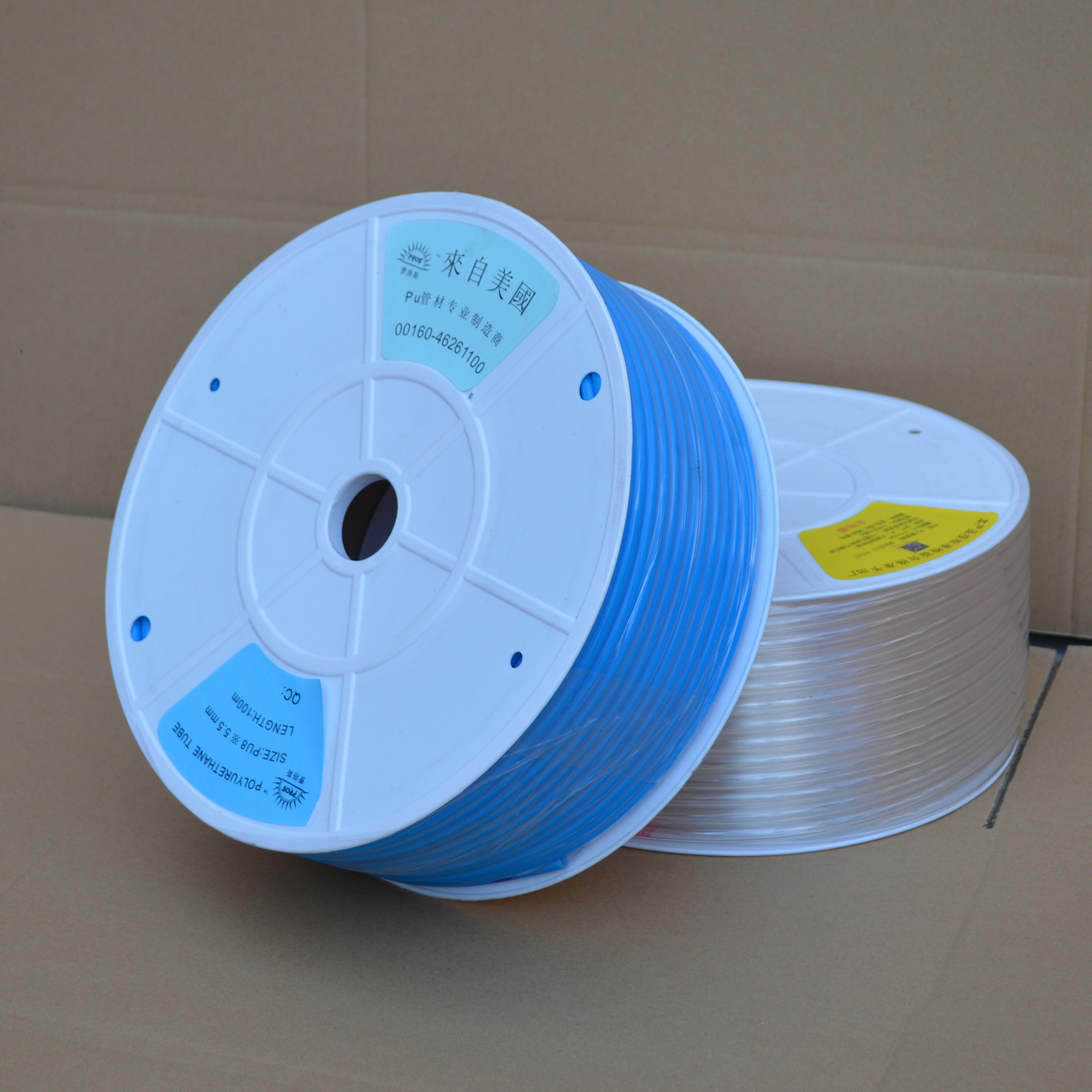 【气动软管 PU螺旋气管pu气管pu阻燃气管pu英