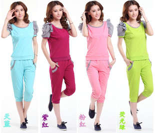 批发采购女式休闲<em>套装</em>-2014<em>女夏季套装</em> 新款韩