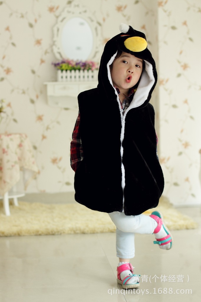 童<em>马甲</em>、背心-小鸟动物<em>马甲</em> <em>卡通</em>背心<em>小朋友</em>最