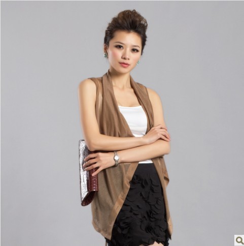2013新款夏季披肩<em>外套</em>雪纺背心<em>女韩版无袖</em>小