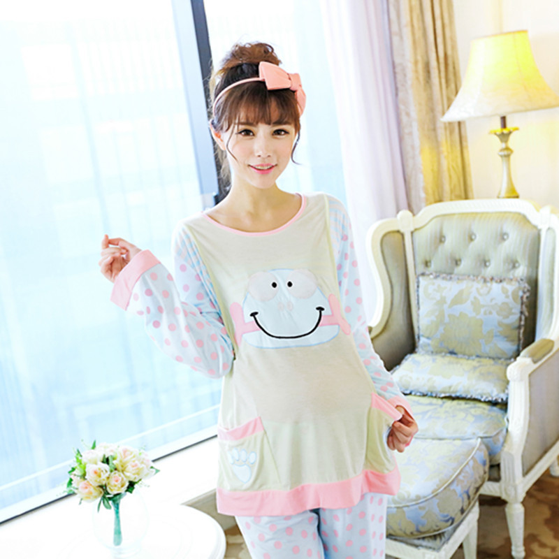 【淘货源】孕妇<em>睡衣</em> <em>秋冬哺乳睡衣女士</em> 长袖 韩