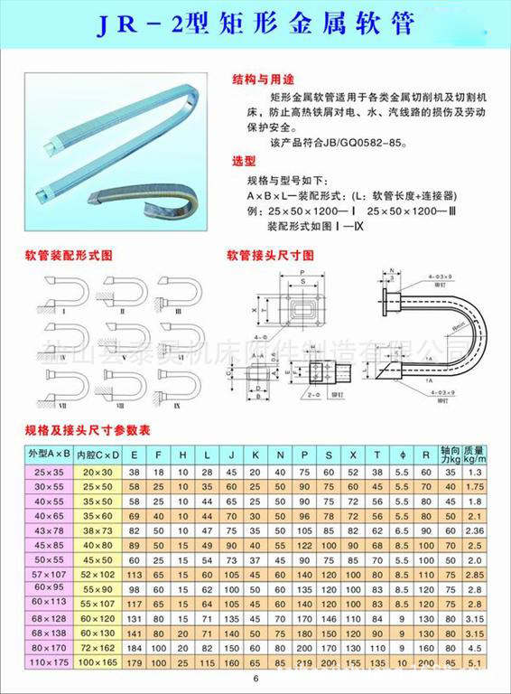 jr-2型矩形金属软管，40*80全封闭不锈钢金属穿线软管 厂家直销