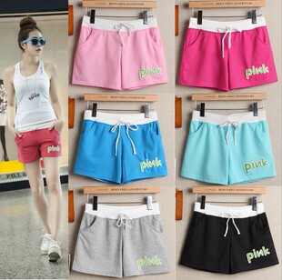 <em>批发</em>采购女式<em>休闲</em>裤-韩版彩色<em>女士</em>运动<em>休闲短</em>