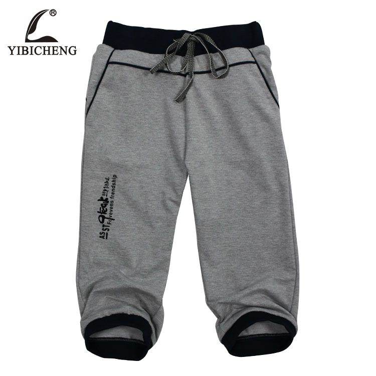 【淘工厂】纯棉松紧系带男式运动<em>休闲短裤流行</em>