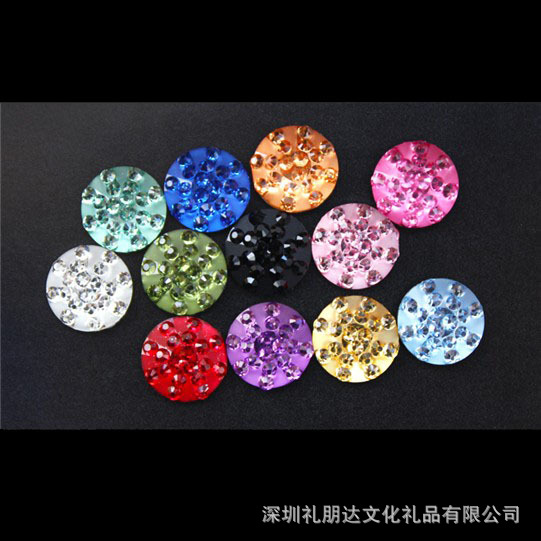 Rhinestone home button sticker