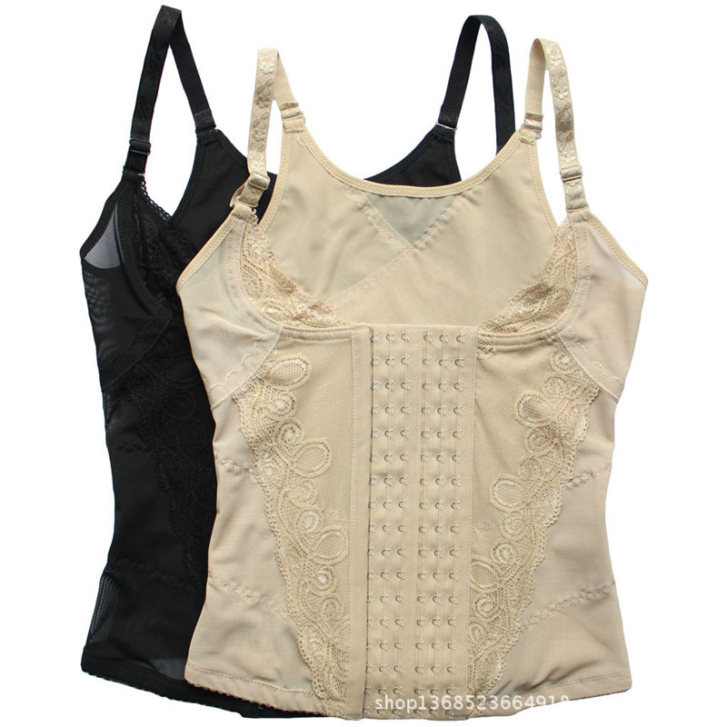 六排加大无袖托胸收腹保暖塑身背心塑身内衣收腹束身衣上衣瘦身衣