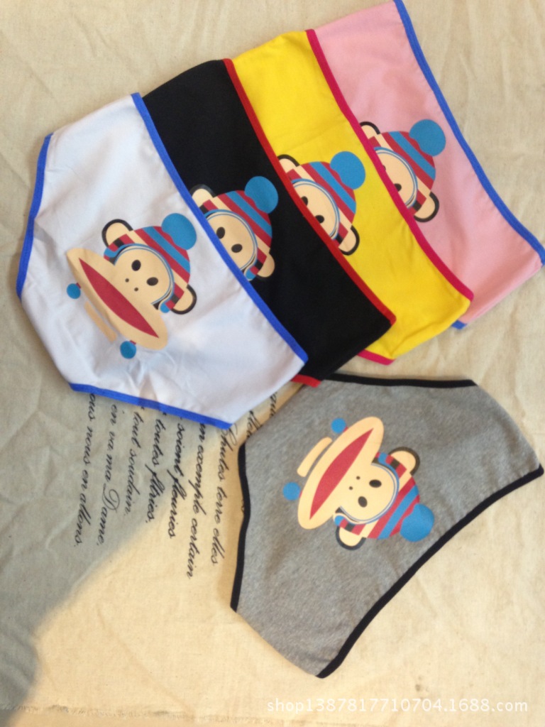 彩色印花<em>内裤</em>少女款可爱雪地带帽猴子<em>卡通内裤</em>