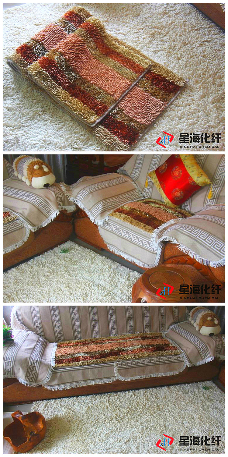 驼色红沙发垫1