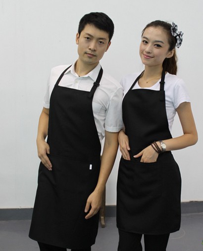【厂家订做最新款餐厅服务员围裙奶茶店咖啡店