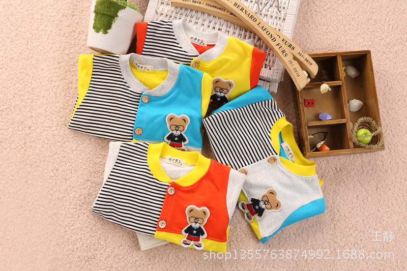 童外套-童装<em>开衫批发</em>迪迪<em>品牌</em>春装条纹拼色卡