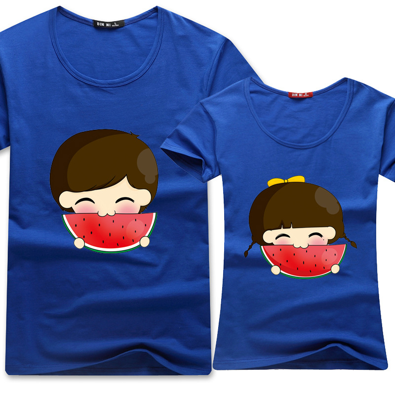 2014新款韩版男女情侣装短袖T恤 潮流时尚情