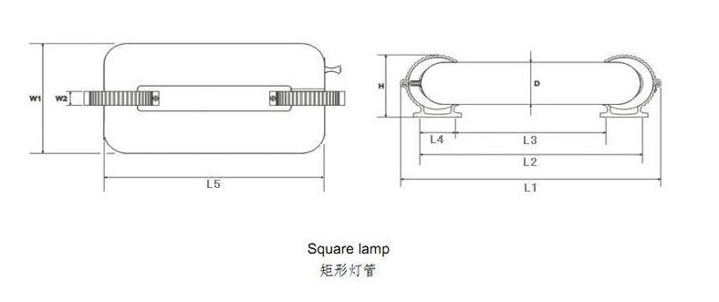 【直销】40w50w60w低频无极灯光源 矩形灯管 路灯隧道灯投光灯