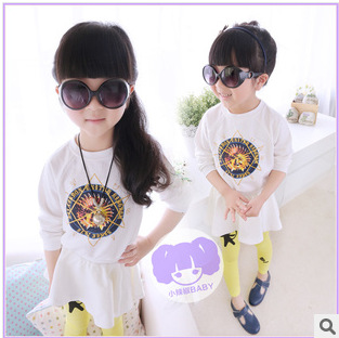 米豆儿童装<em>批发</em> 2014春装新 韩版<em>女童装</em>长袖连