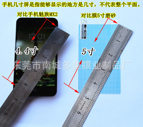 膜尺寸如下: 5寸网格:110*62mm ,6寸网格:128*72mm 7寸网格:150*90mm