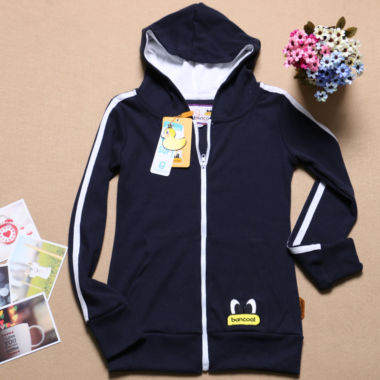 2014年女式<em>春装</em>新款连帽<em>外套女装休闲</em>运动开