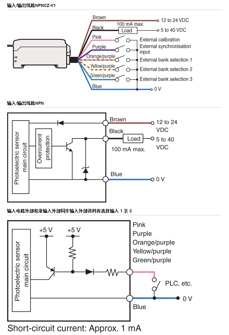 传感器-KEYENCE CZ-V1 基恩士 RGB数字光纤