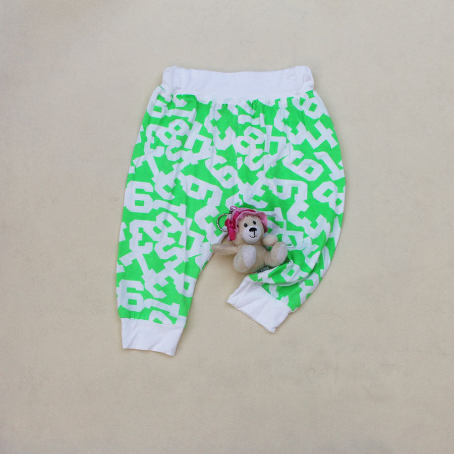 4夏百搭莫代尔哈伦裤男童女童宝宝七分<em>哈轮</em>裤