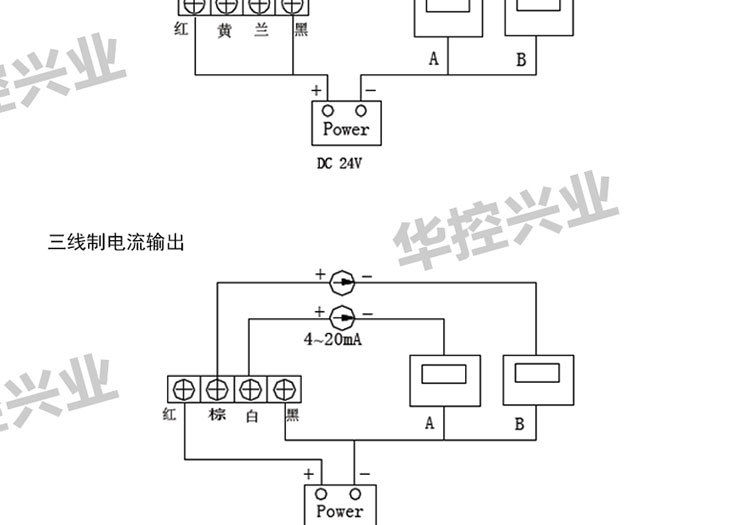 供带显示温湿度变送器(温湿度传感器温湿度计 4-20ma rs485 大棚
