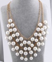 找<em>相似</em>款-<em>美剧破产</em>女孩<em>姐妹</em>大珍珠项链多层链