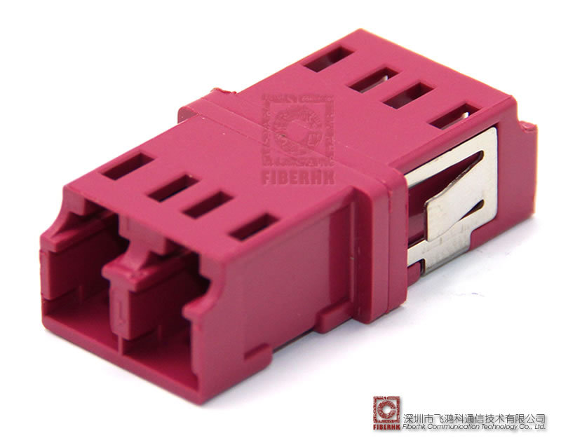 LC 双通不带法兰紫色适配器1