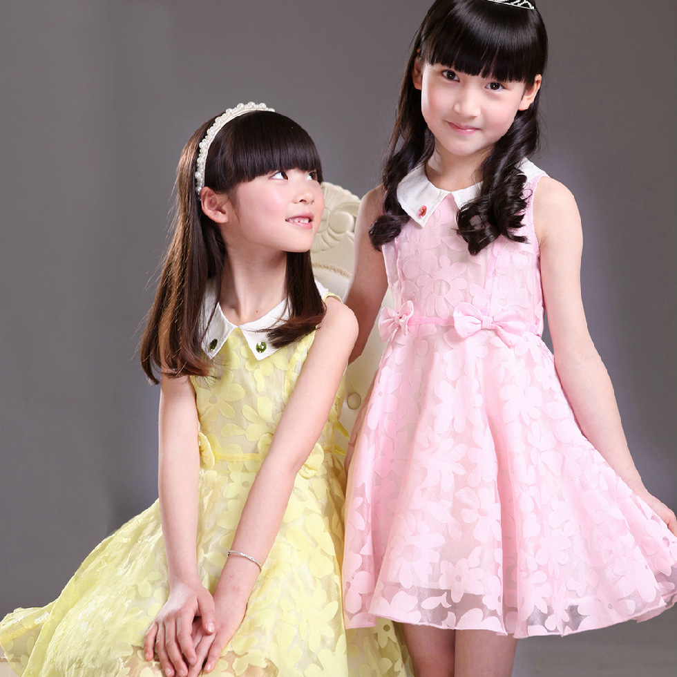童装2014女童<em>夏装</em>新款<em>裙子</em> 中<em>大童</em>韩版公主裙