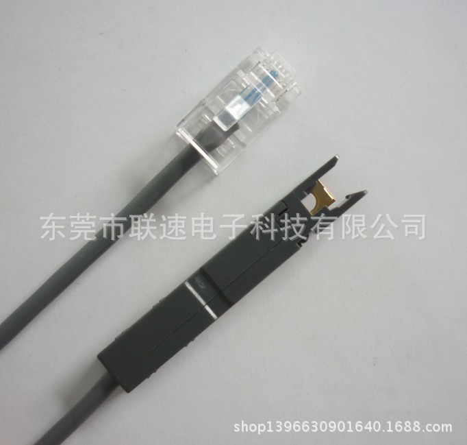 广东东莞1对110语音跳线,供应rj45-110鸭嘴跳线,2米详情 中国供应商