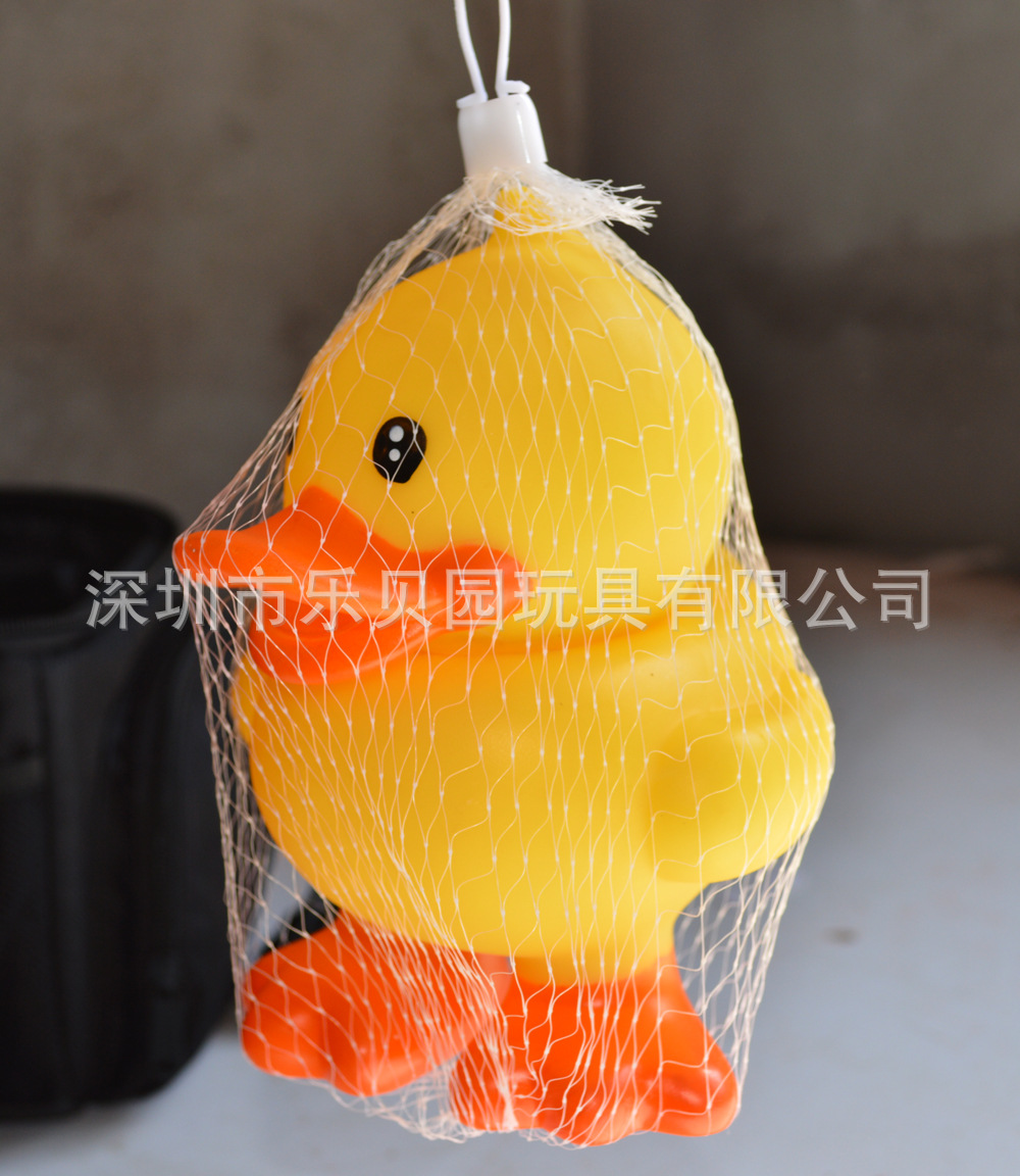 【厂家直销 流行大黄鸭子 大号鸭子发声玩具 网