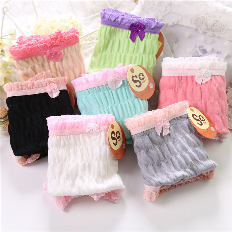 女士<em>内裤</em>-梦彩婷Y16全棉女士<em>内裤泡泡棉纯棉</em>可