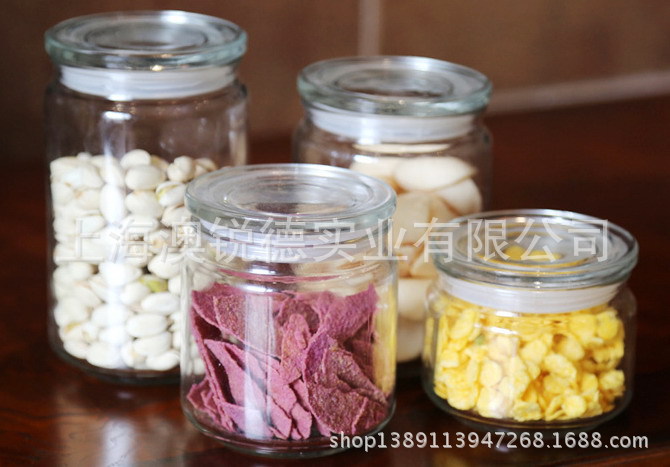 玻璃密封储物瓶防潮奶粉茶叶罐食品干果泡菜坛子(1)