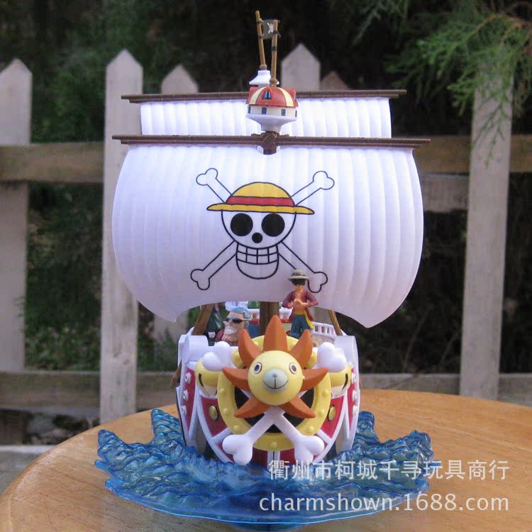 海贼王动漫 万里阳光号/桑尼号/千阳号太阳海贼船模型 拼装摆件