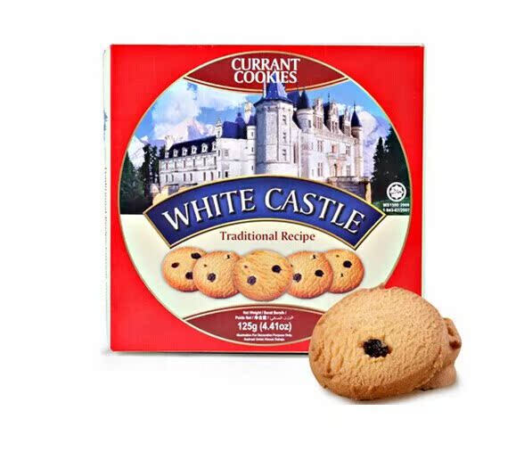 亚原装进口 白色城堡葡萄干味黄油曲奇饼干 9