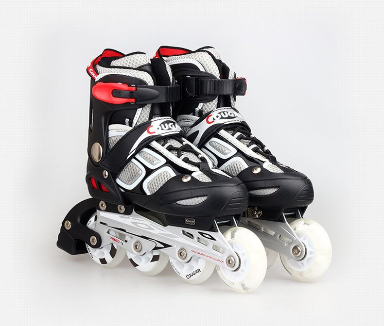 冰鞋-正品美洲狮溜冰鞋儿童直排轮滑鞋 835LS