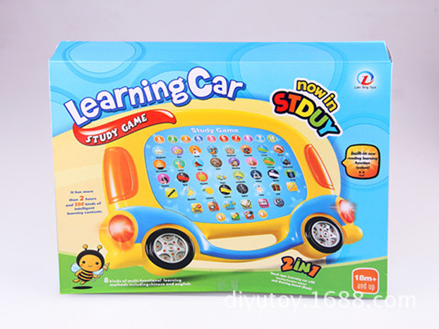 汽车学习机 中英文学习机 益智玩具 塑料玩具 照