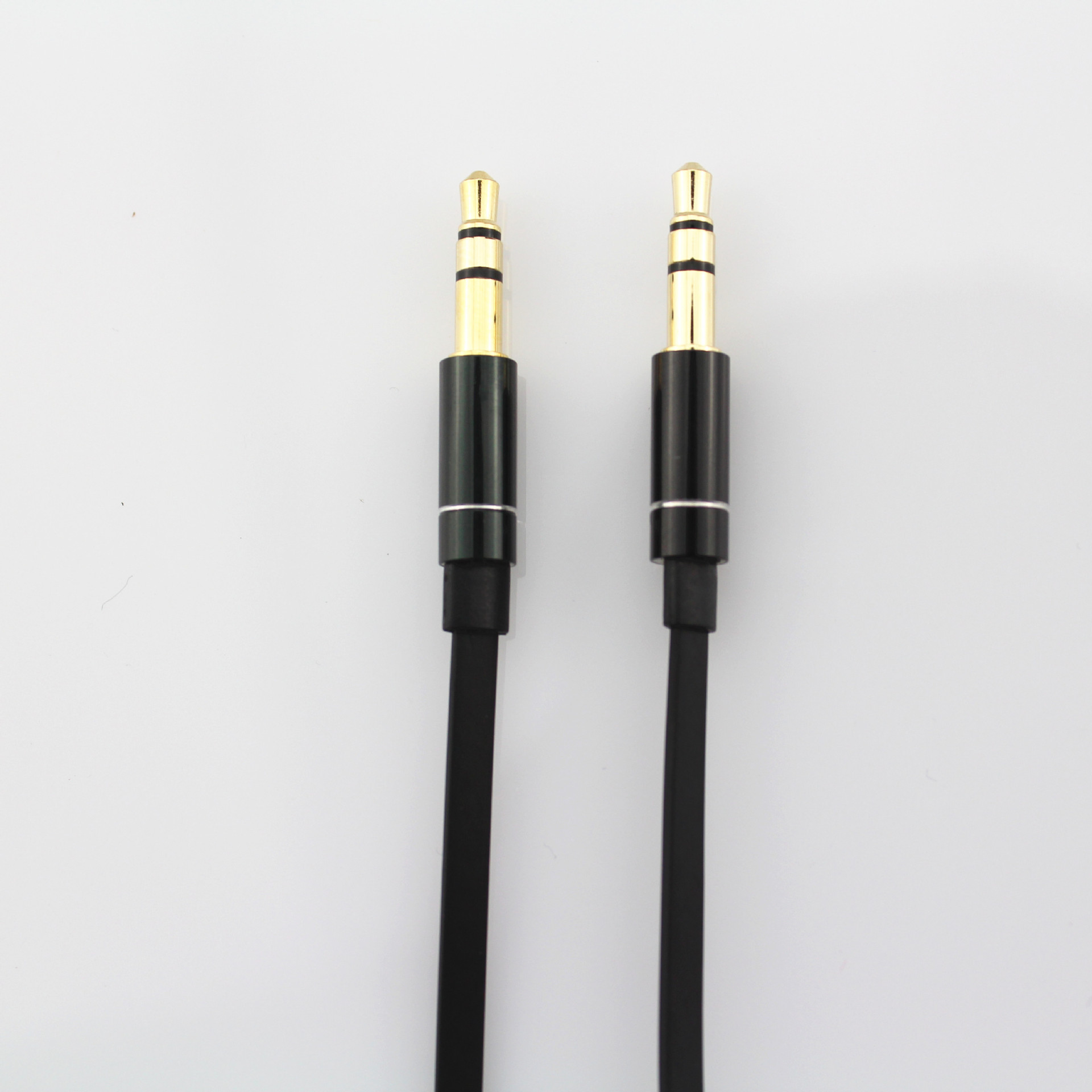 批发高档diy耳机线材 耳机连接线 两端3.5插针线 耳机半成品线材