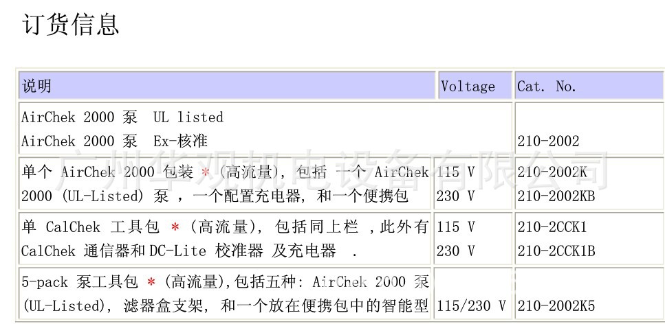 AirChek200空氣采樣器附加7