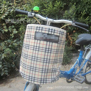 自行车车筐布篮子 折叠自行车帆布篮子车篮车筐 车篓 车蓝装备