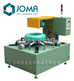 Hose coil wrapping machinery -