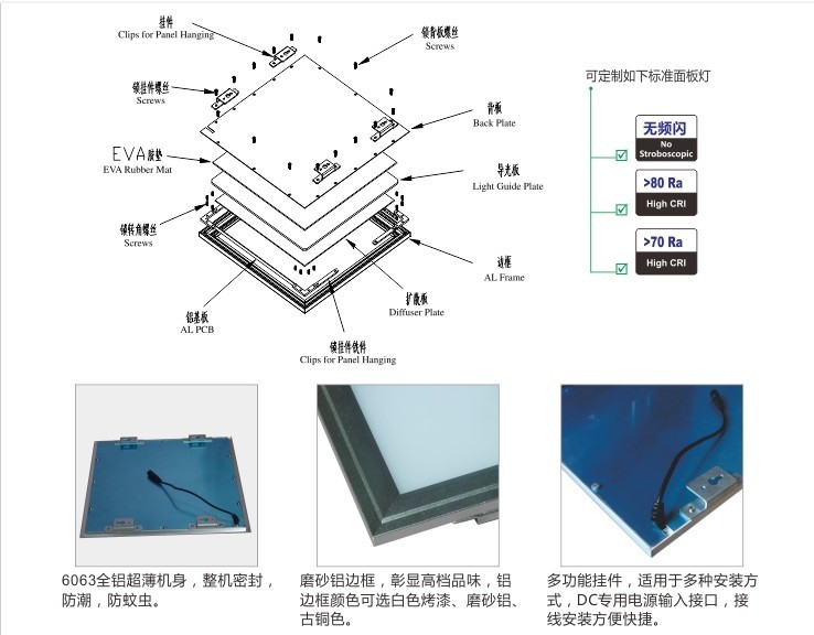 LED面板灯-LED面板灯,CE认证面板灯,300*30