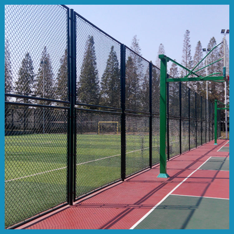 黄山球场围网浸塑工艺 篮球场加工流程 体育场护栏质量