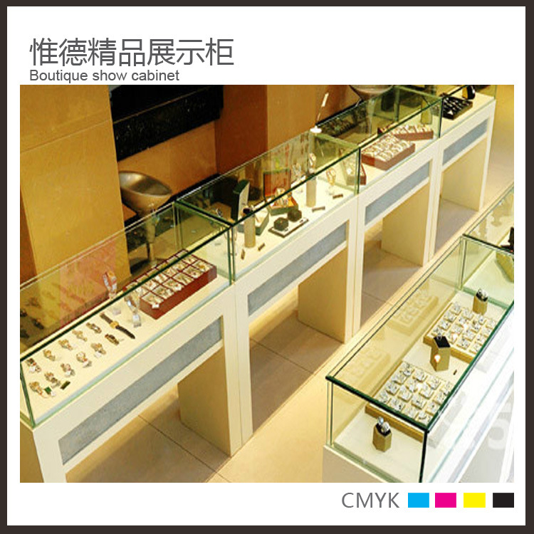 厂家展柜直供 玻璃展柜 珠宝展示柜台 商场黄金展示柜