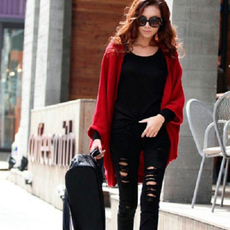 新品秋装<em>外套开衫</em>女<em>春秋</em>毛衣女韩版宽松 <em>长款</em>