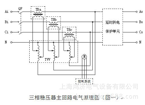 三相稳压器主回路电气原理图