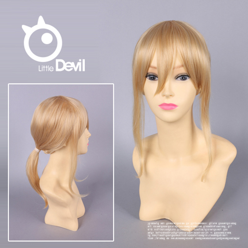 ate zero saber 长刘海cosplayer专用<em>金色头发</em>假