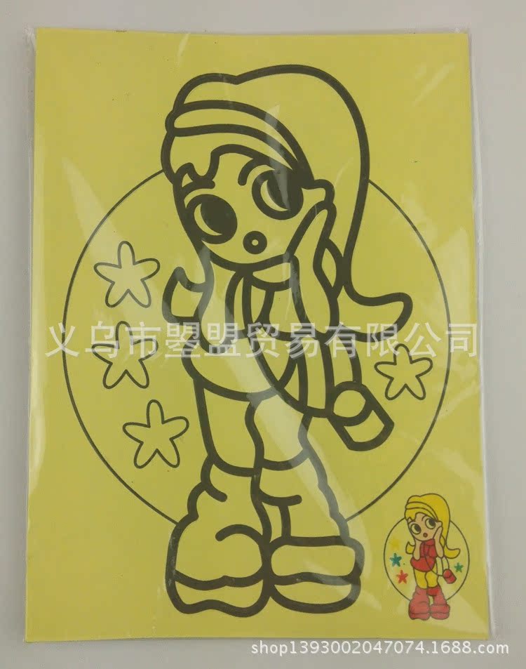 儿童手工沙画图片