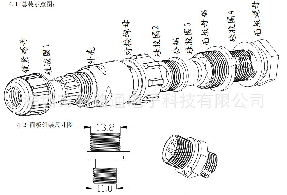 M14后装面板图