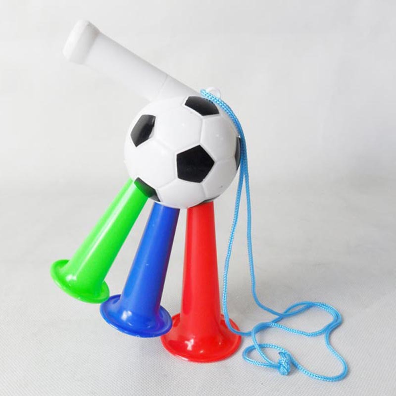 SM174721三管足球喇叭 大弯形足球喇叭玩具