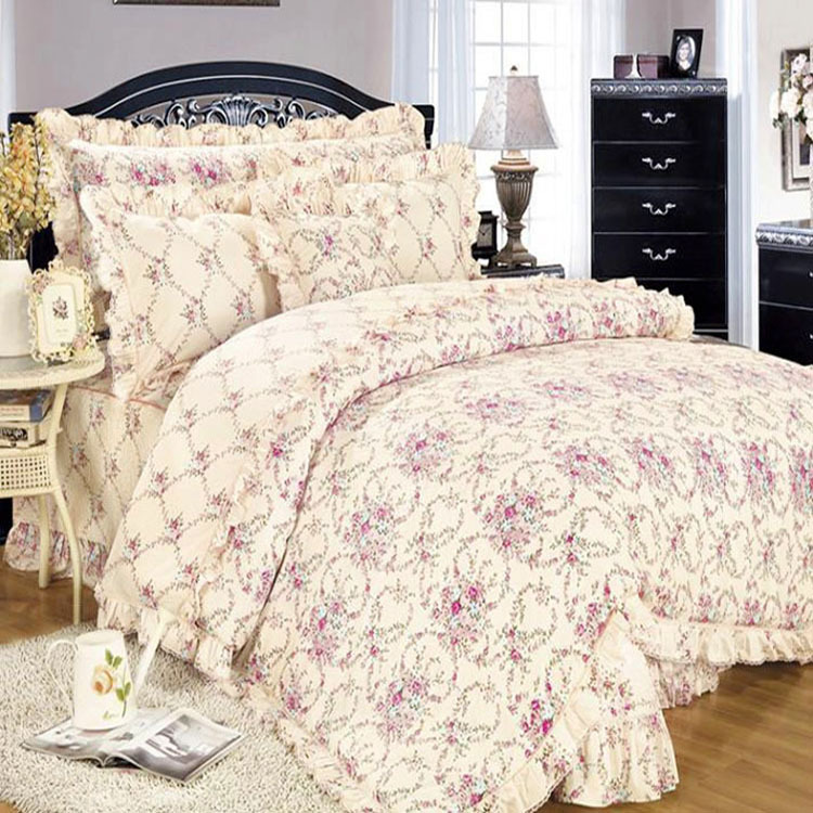 家纺四件套床罩被套全棉纯棉床上用品正品芳菲