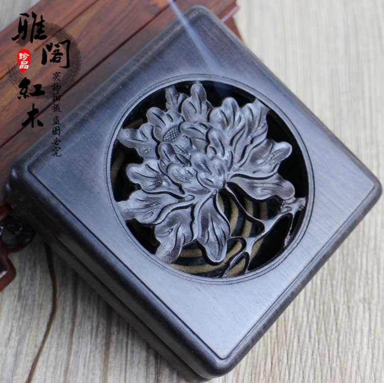 红木盘香盒,木质熏香盒,紫光檀盘香炉,盘香盒,厂家直销,混批