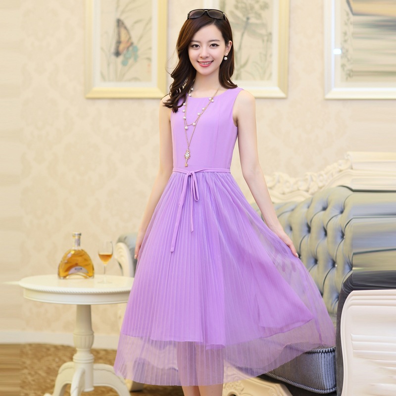 一件代销女装2014夏装新品韩版OL中长款连衣