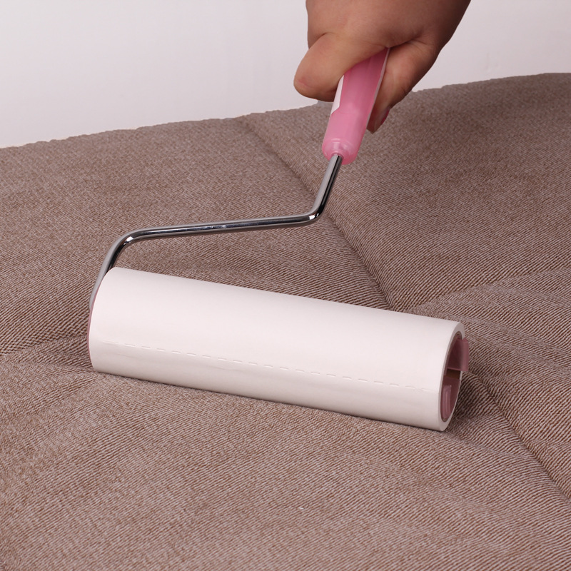 【大号清洁胶带粘尘纸+手柄滚筒粘毛纸粘性强